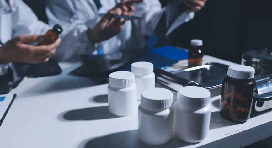 profesionales del sector salud discutiendo factores que provocan devoluciones en la industria farmacéutica - Profitline